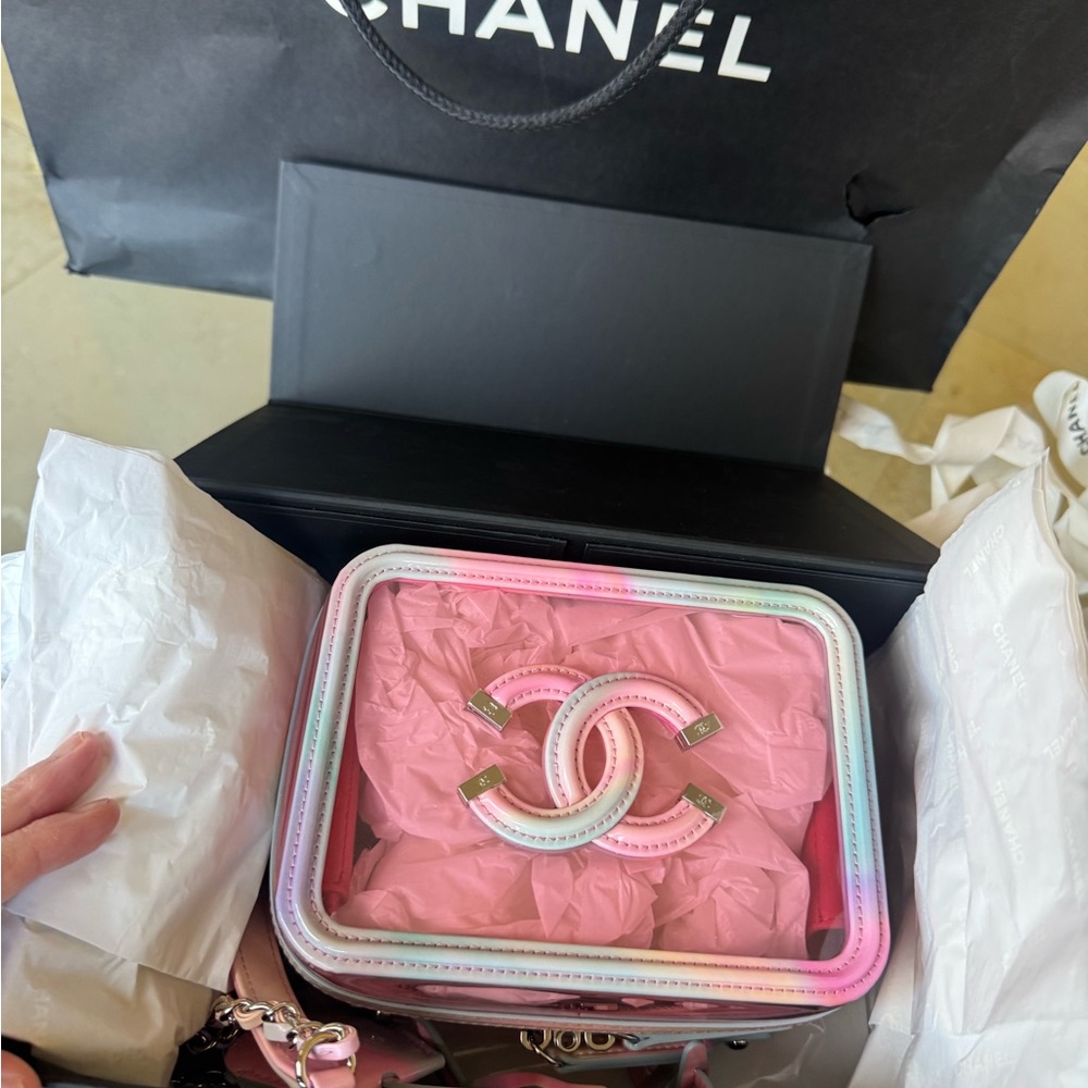 CHANEL Pink and Multicolor Vanity Case